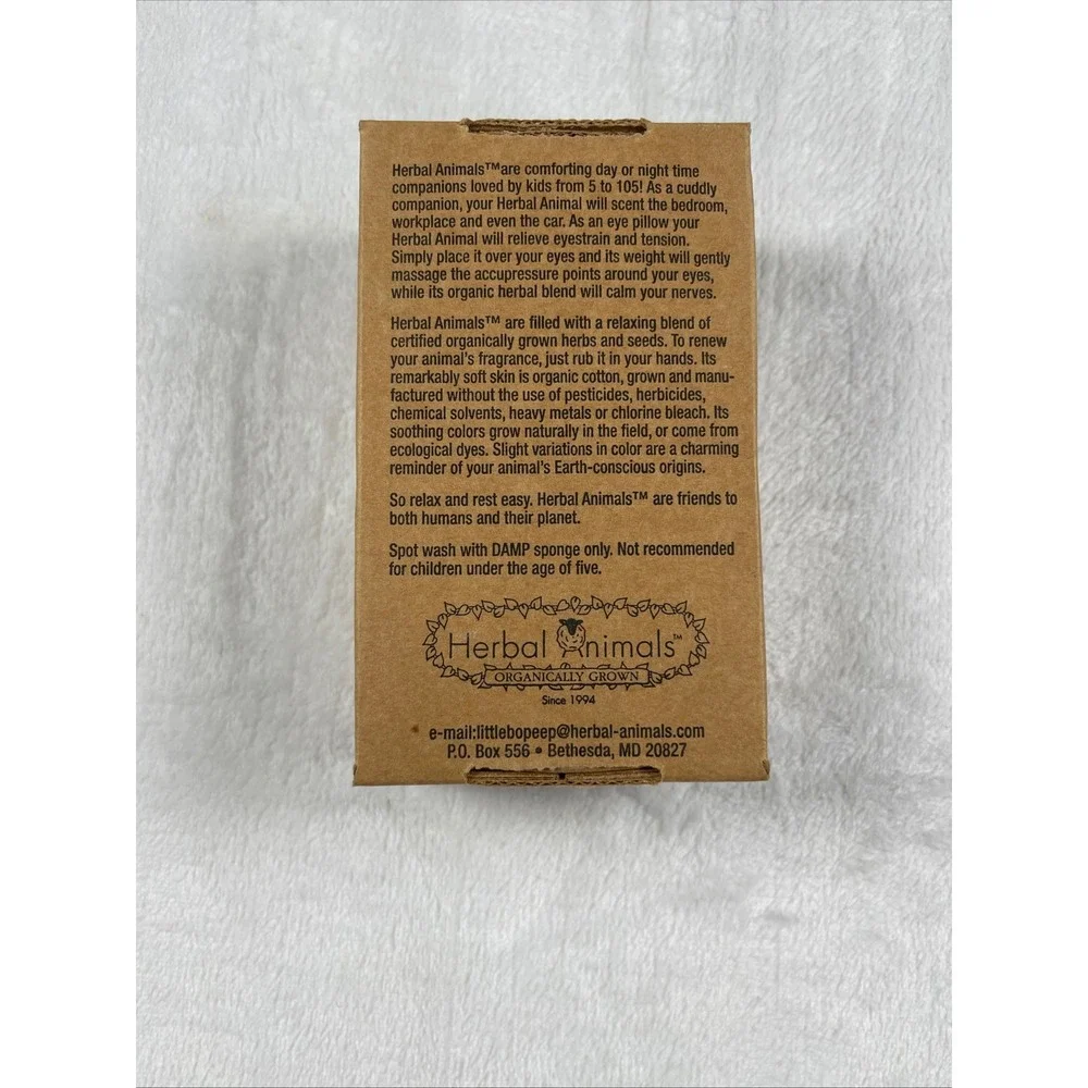 Herbal Animals Hoggy Carmichael Pig Organic Cotton Lavender Herbal Eye Pillow